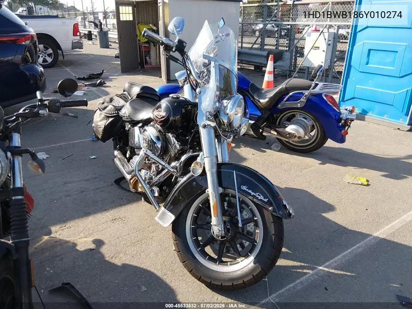 2006 Harley-Davidson Flstci VIN: 1HD1BWB186Y010274 Lot: 45533532