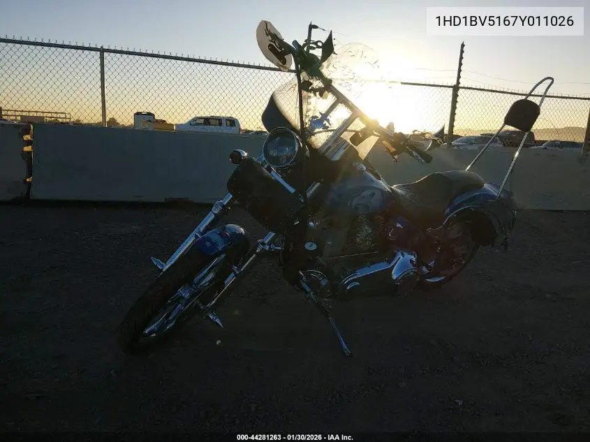 2007 Harley-Davidson Fxst VIN: 1HD1BV5167Y011026 Lot: 44281263