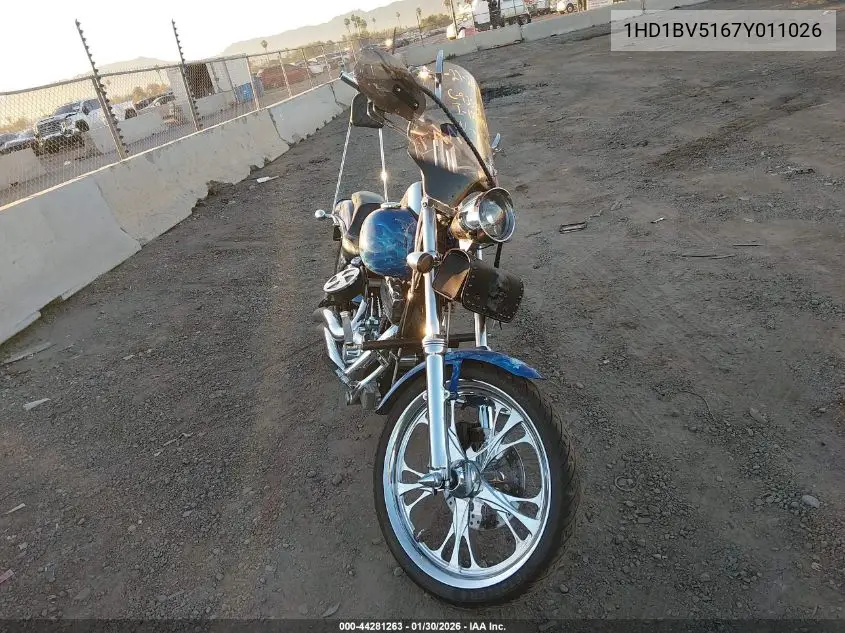 2007 Harley-Davidson Fxst VIN: 1HD1BV5167Y011026 Lot: 44281263