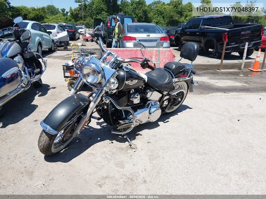 2007 Harley-Davidson Flstn VIN: 1HD1JD51X7Y048397 Lot: 45286441