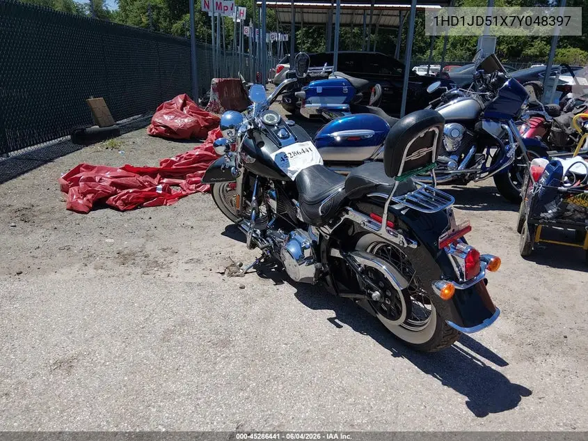 2007 Harley-Davidson Flstn VIN: 1HD1JD51X7Y048397 Lot: 45286441