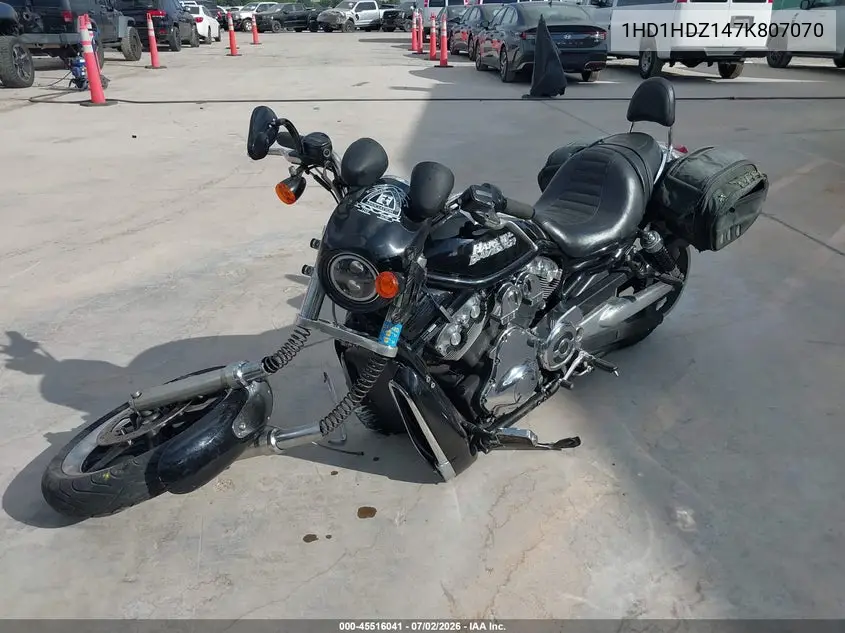2007 Harley-Davidson Vrscd VIN: 1HD1HDZ147K807070 Lot: 45516041