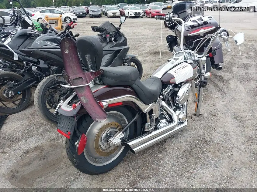 2007 Harley-Davidson Fxstd VIN: 1HD1JB5167Y022528 Lot: 45571041