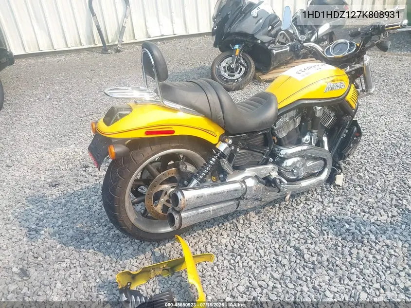 2007 Harley-Davidson Vrscd VIN: 1HD1HDZ127K808931 Lot: 45650923