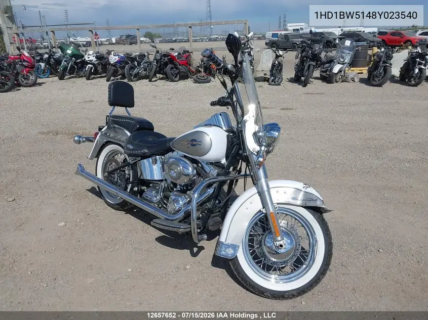 2008 Harley-Davidson Flstc VIN: 1HD1BW5148Y023540 Lot: 12657652