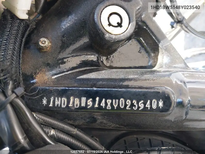 2008 Harley-Davidson Flstc VIN: 1HD1BW5148Y023540 Lot: 12657652