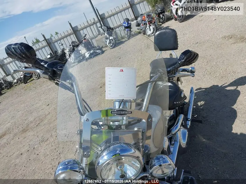 2008 Harley-Davidson Flstc VIN: 1HD1BW5148Y023540 Lot: 12657652