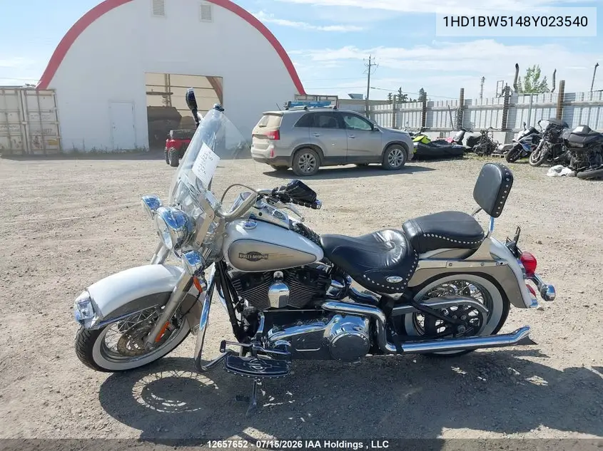2008 Harley-Davidson Flstc VIN: 1HD1BW5148Y023540 Lot: 12657652