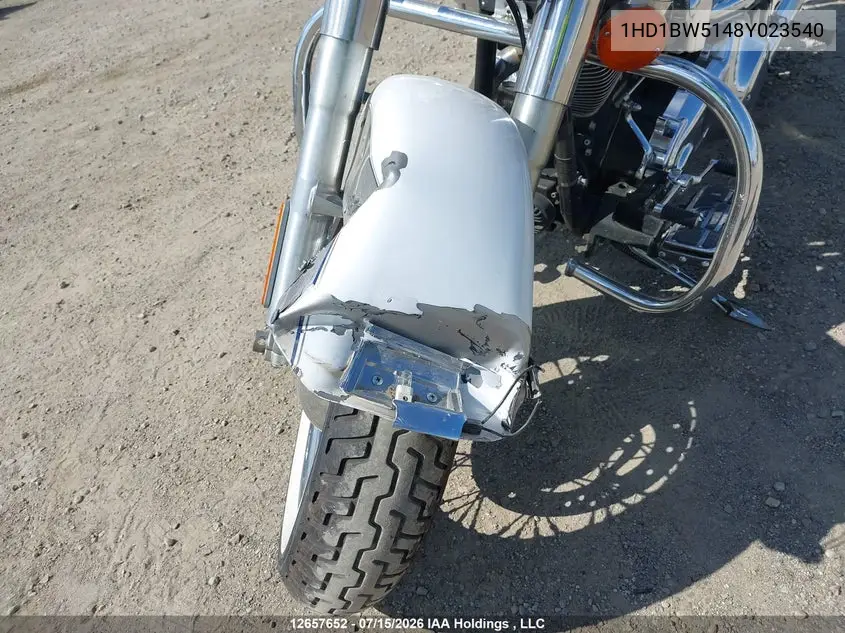 2008 Harley-Davidson Flstc VIN: 1HD1BW5148Y023540 Lot: 12657652