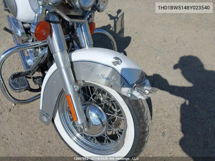 2008 Harley-Davidson Flstc VIN: 1HD1BW5148Y023540 Lot: 12657652