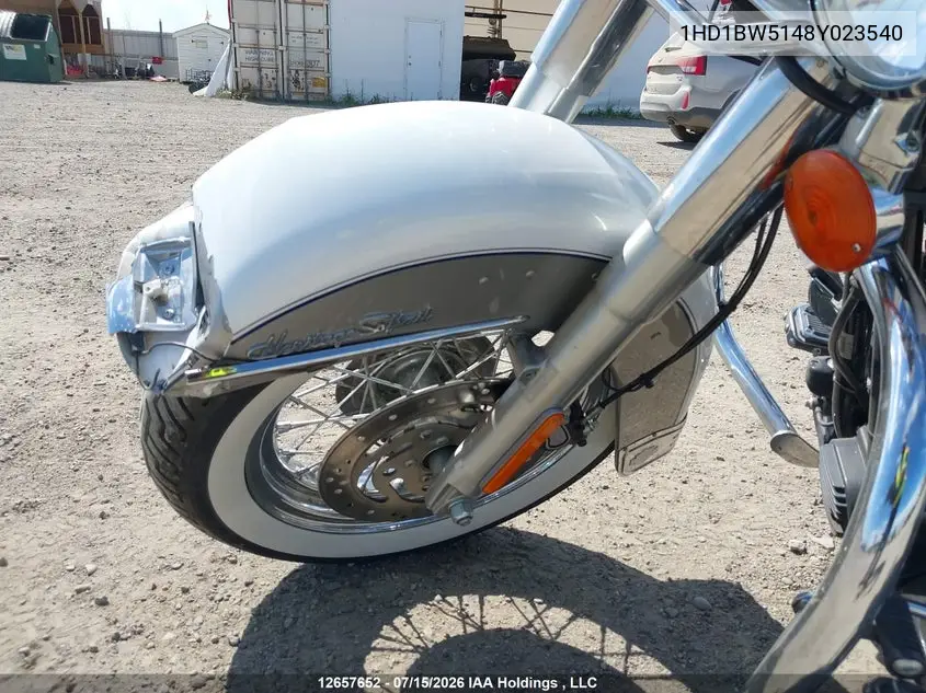 2008 Harley-Davidson Flstc VIN: 1HD1BW5148Y023540 Lot: 12657652