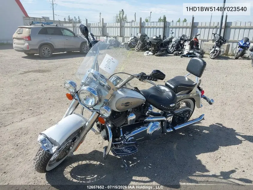 2008 Harley-Davidson Flstc VIN: 1HD1BW5148Y023540 Lot: 12657652