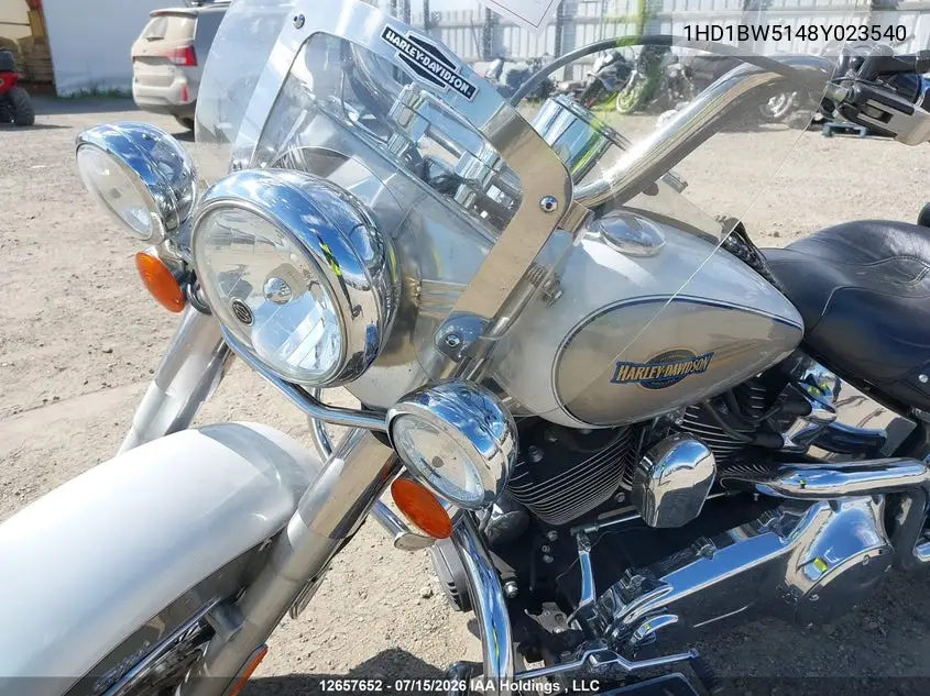 2008 Harley-Davidson Flstc VIN: 1HD1BW5148Y023540 Lot: 12657652