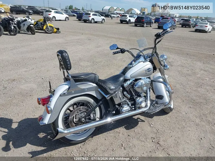 2008 Harley-Davidson Flstc VIN: 1HD1BW5148Y023540 Lot: 12657652
