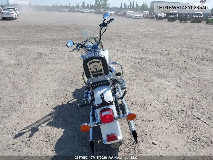 2008 Harley-Davidson Flstc VIN: 1HD1BW5148Y023540 Lot: 12657652