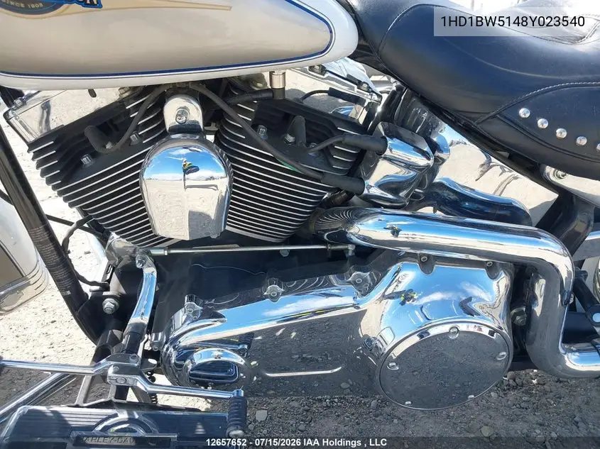 2008 Harley-Davidson Flstc VIN: 1HD1BW5148Y023540 Lot: 12657652
