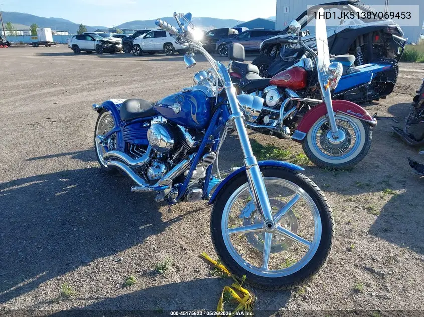 2008 Harley-Davidson Fxcwc VIN: 1HD1JK5138Y069453 Lot: 45175623