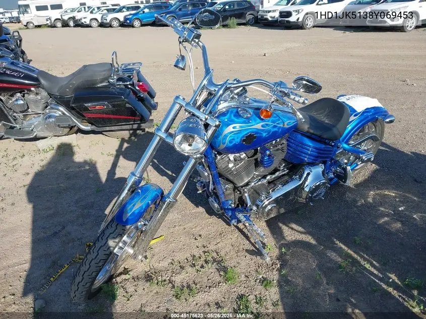 2008 Harley-Davidson Fxcwc VIN: 1HD1JK5138Y069453 Lot: 45175623