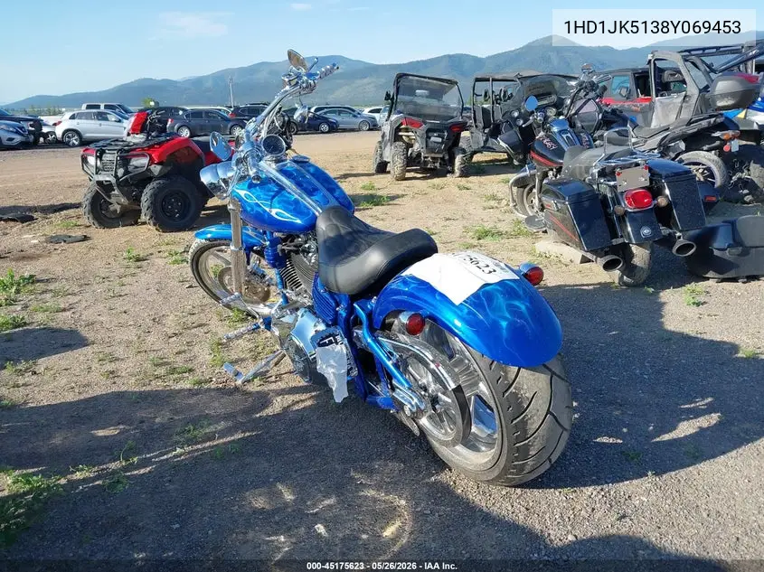2008 Harley-Davidson Fxcwc VIN: 1HD1JK5138Y069453 Lot: 45175623