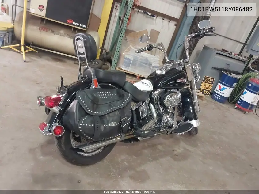 2008 Harley-Davidson Flstc VIN: 1HD1BW5118Y086482 Lot: 45380177