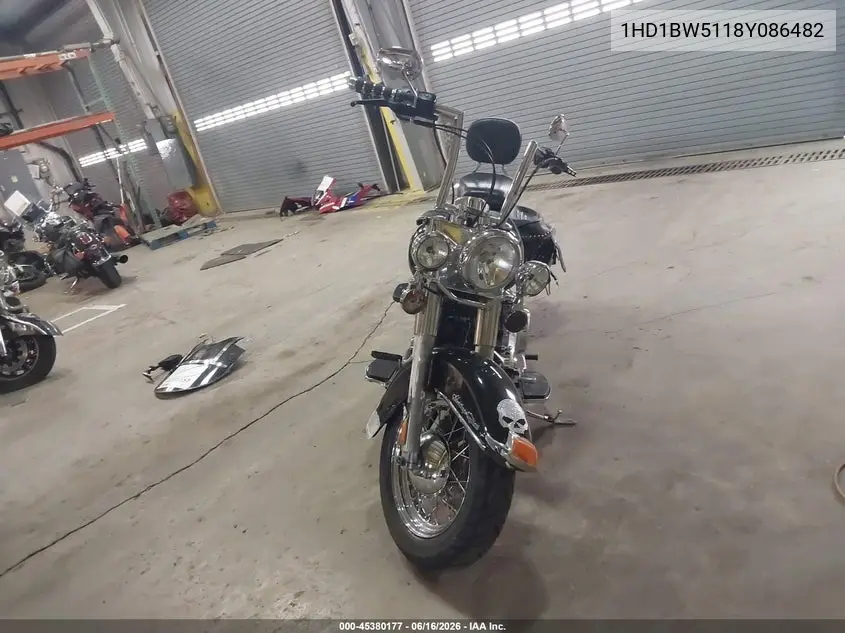 2008 Harley-Davidson Flstc VIN: 1HD1BW5118Y086482 Lot: 45380177