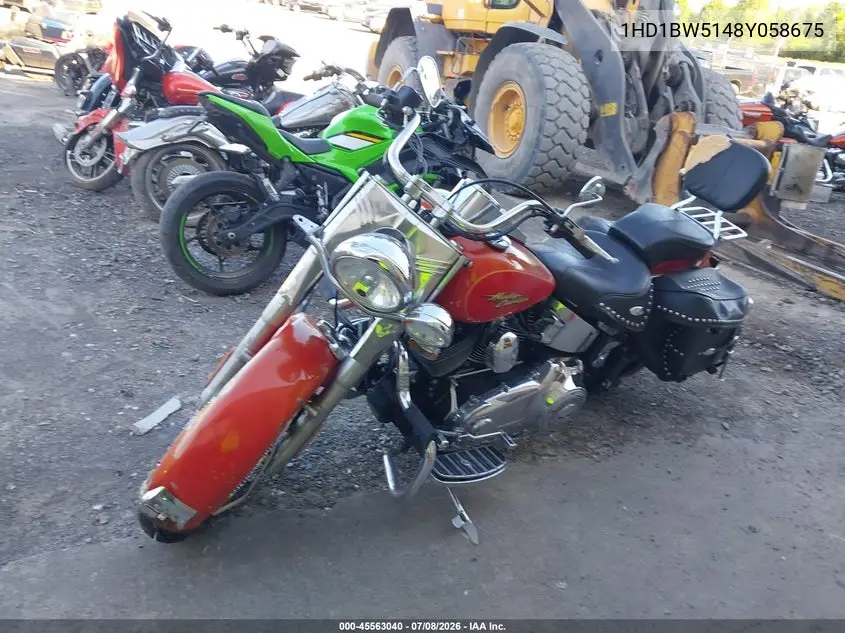 2008 Harley-Davidson Flstc VIN: 1HD1BW5148Y058675 Lot: 45563040