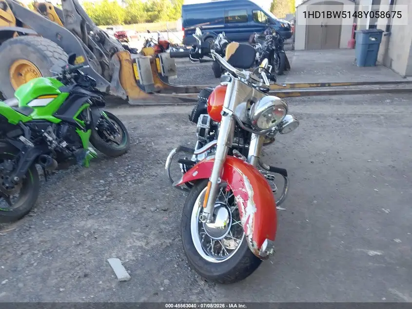 2008 Harley-Davidson Flstc VIN: 1HD1BW5148Y058675 Lot: 45563040
