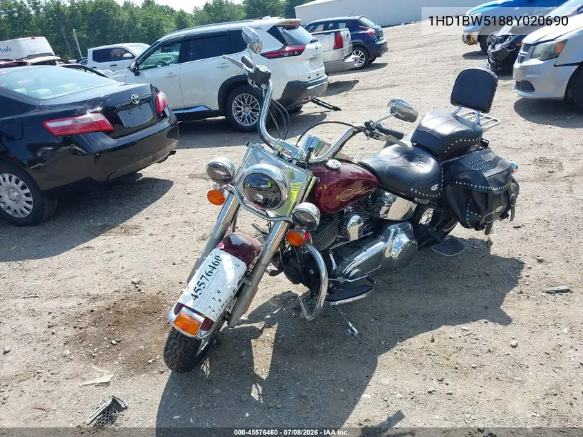 2008 Harley-Davidson Flstc VIN: 1HD1BW5188Y020690 Lot: 45576460