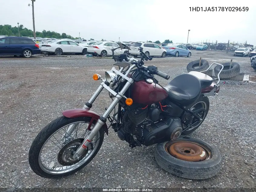 2008 Harley-Davidson Fxstb VIN: 1HD1JA5178Y029659 Lot: 45594312
