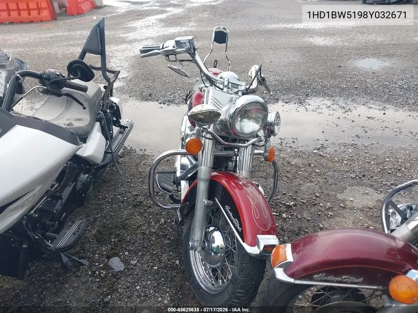 2008 Harley-Davidson Flstc VIN: 1HD1BW5198Y032671 Lot: 45625635