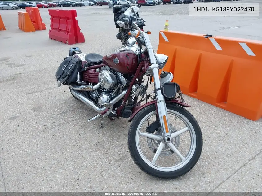 2009 Harley-Davidson Fxcwc VIN: 1HD1JK5189Y022470 Lot: 45294046