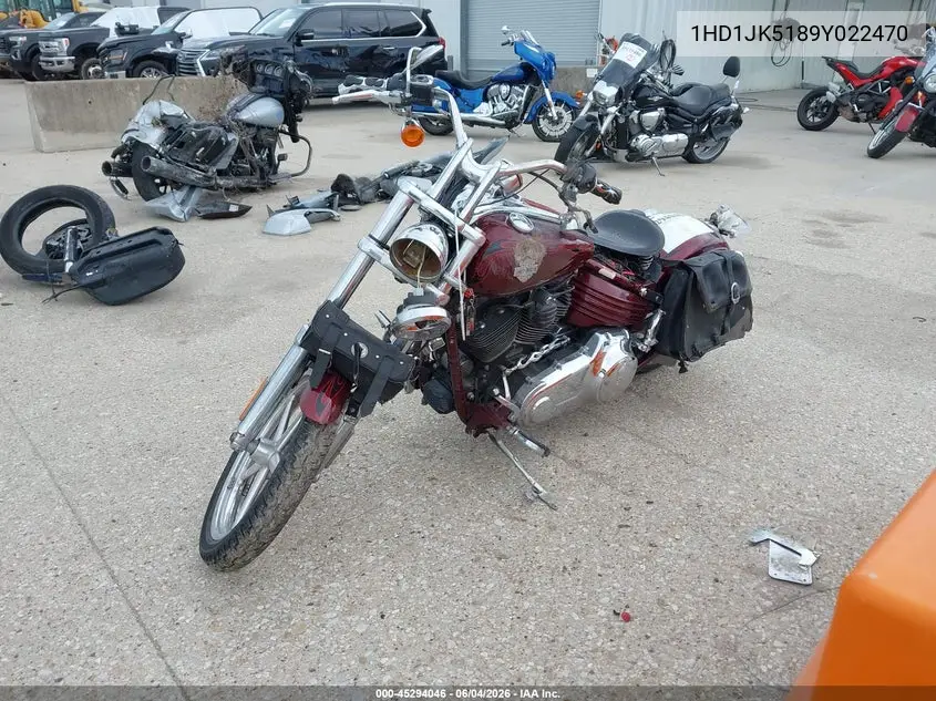2009 Harley-Davidson Fxcwc VIN: 1HD1JK5189Y022470 Lot: 45294046