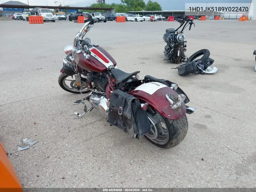 2009 Harley-Davidson Fxcwc VIN: 1HD1JK5189Y022470 Lot: 45294046