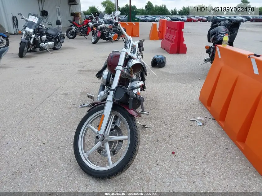 2009 Harley-Davidson Fxcwc VIN: 1HD1JK5189Y022470 Lot: 45294046