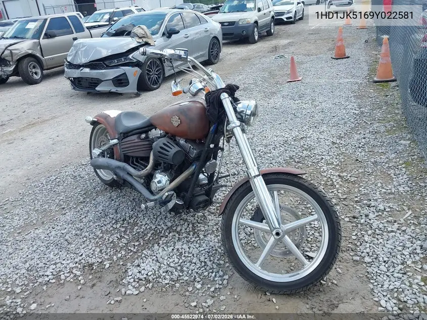 2009 Harley-Davidson Fxcwc VIN: 1HD1JK5169Y022581 Lot: 45522974