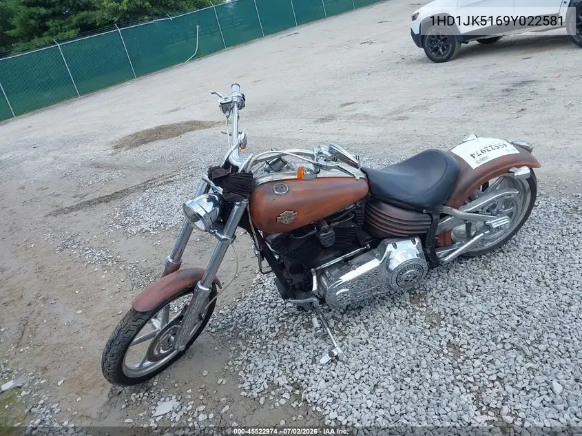 2009 Harley-Davidson Fxcwc VIN: 1HD1JK5169Y022581 Lot: 45522974