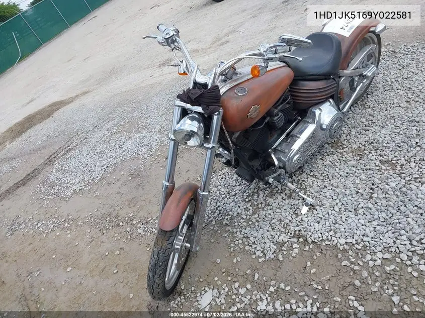 2009 Harley-Davidson Fxcwc VIN: 1HD1JK5169Y022581 Lot: 45522974