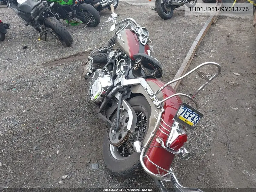 2009 Harley-Davidson Flstn VIN: 1HD1JD5149Y013776 Lot: 45575134
