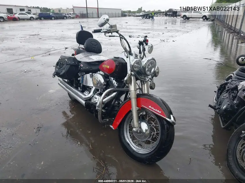 2010 Harley-Davidson Flstc VIN: 1HD1BW51XAB022143 Lot: 44990311