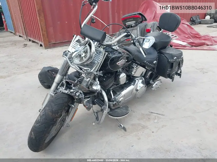 2011 Harley-Davidson Flstc VIN: 1HD1BW510BB046310 Lot: 44522480