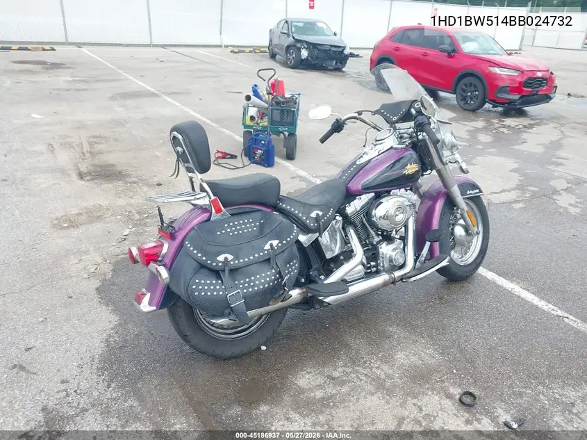 2011 Harley-Davidson Flstc VIN: 1HD1BW514BB024732 Lot: 45186937
