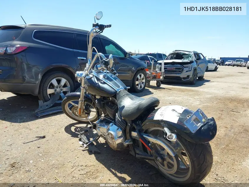2011 Harley-Davidson Fxcwc VIN: 1HD1JK518BB028181 Lot: 45250547