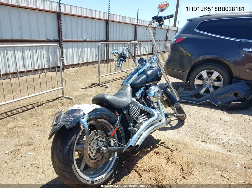 2011 Harley-Davidson Fxcwc VIN: 1HD1JK518BB028181 Lot: 45250547