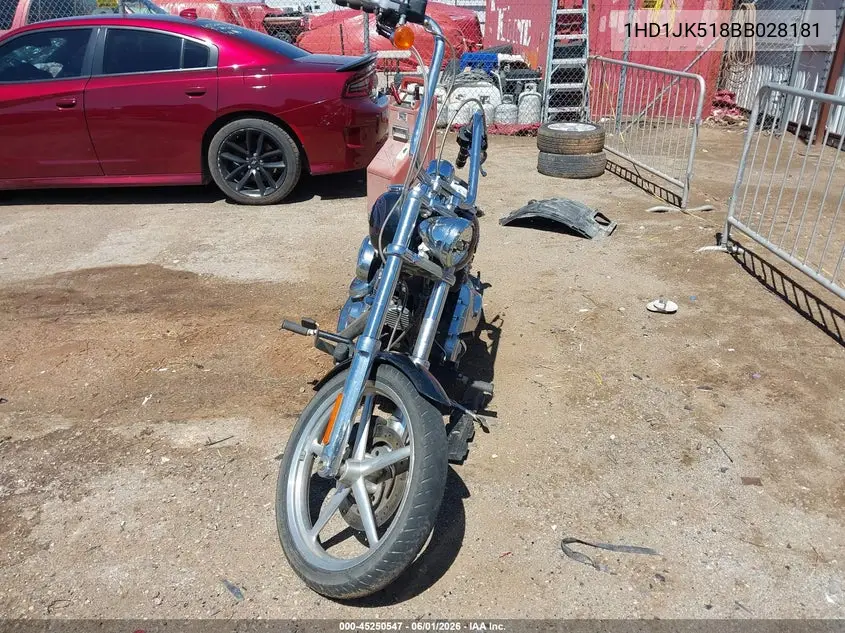 2011 Harley-Davidson Fxcwc VIN: 1HD1JK518BB028181 Lot: 45250547