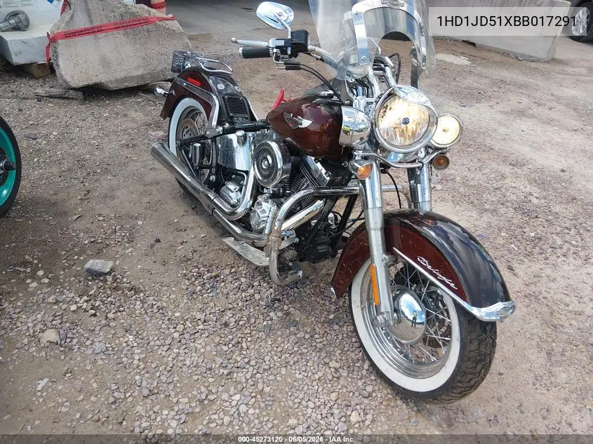 2011 Harley-Davidson Flstn VIN: 1HD1JD51XBB017291 Lot: 45273120