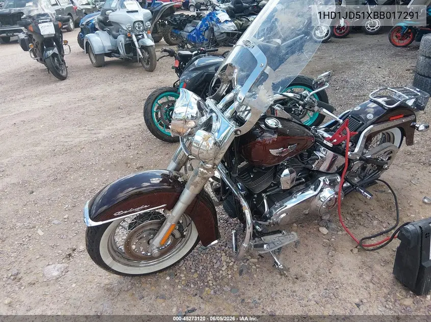 2011 Harley-Davidson Flstn VIN: 1HD1JD51XBB017291 Lot: 45273120