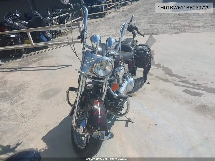 2011 Harley-Davidson Flstc VIN: 1HD1BW511BB030729 Lot: 45397774