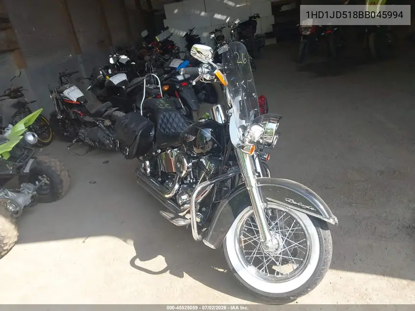 2011 Harley-Davidson Flstn VIN: 1HD1JD518BB045994 Lot: 45525059