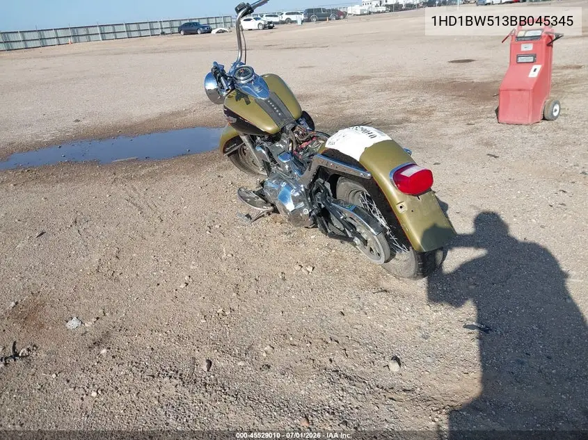 2011 Harley-Davidson Flstc VIN: 1HD1BW513BB045345 Lot: 45529010