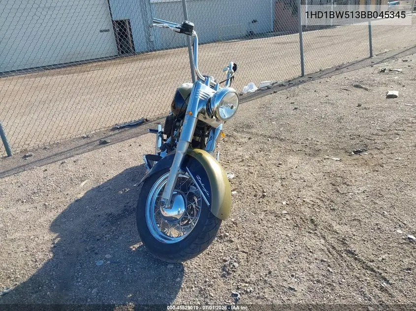 2011 Harley-Davidson Flstc VIN: 1HD1BW513BB045345 Lot: 45529010